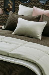 Bianca Lorenne Tobiishi Oatmeal Comforter Optional Matching Eurocases and Cushion