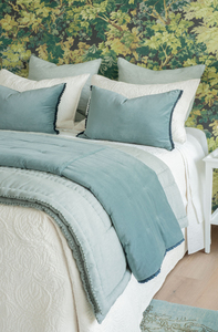 Bianca Lorenne Plissado Duck Egg Comforter Luxury Velvet Comforter NZ