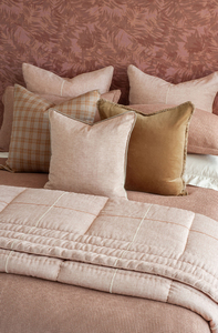 Bianca Lorenne Tobiishi Pink Clay Comforter Luxury Linen Comforter NZ