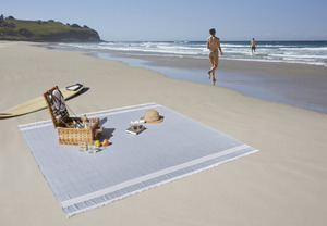Baksana Hampton Beach Blankets Available in Charcoal and Green
