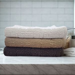 Baksana Lisbon Double Bathmat Available in colours Linen Slate and White