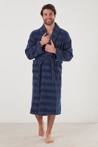 Baksana Aiden Bathrobe Navy