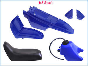 Body Work Fenders: Plastic Fender Kit & Gas Fuel Tank & Seat for Yamaha PW50 PY50