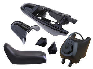 Body Work Fenders: Plastic Fender Body Seat Gas Tank Kit for Yamaha PW50 PY50