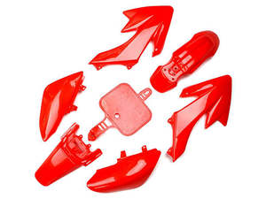 Body Work Fenders: Pit Dirt Bike Fairing Body Cover Honda CRF XR 50 125cc