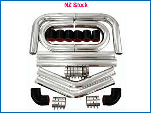 Turbos Parts: Universal Aluminum 2.5" 64mm Intercooler Piping Kit