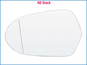 Heated Left Passenger Side Wing Mirror Glass for Audi A6 2012-2018