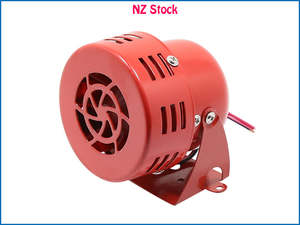 Steering Wheels Boss Kit Parts: 12V Motor Driven Red Air Raid Siren Horn