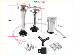 Steering Wheels Boss Kit Parts: 12V Dual Air Horn