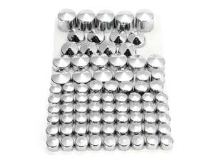 Bolts Screws Washers: Chrome Bolt Covers Caps for Harley Dyna Glide Twin Cam 1991-2013