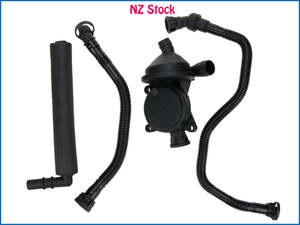 Engine Components: Crankcase Breather Vent Velve & Hose Kit for BMW E46 E90 E91 E81 E83 X3 Z4 318i