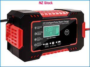 Battery Terminals Chargers: 12V Motorcycle Car Battery Charger