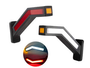 Truck Trailer Parts: 2pcs 12V 24V LED Truck Trailer Side Marker Lights