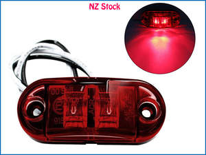 Truck Trailer Parts: 12V/24V Red LED Side Marker Light for Car Trailer Truck E-Marked
