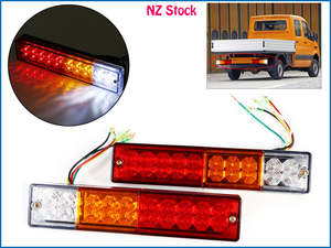 Truck Trailer Parts: 2 x 12V Truck Trailer LED Taillight Tail Light Brake Light