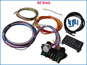 Car Wiring Wiring Harnesses: 12 Circuit Universal Wiring Harness Muscle Car Hot Rod Street Rod XL Wires