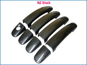 Ford: 4 x Carbon Style Door Handle Covers for Ford Falcon FG FGX GT F6 XR6 G6E FPV