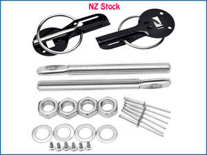 Black Hood Bonnet Pins Kit