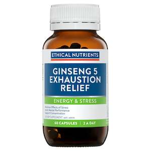 Ethical Nutrients: Ethical Nutrients Ginseng 5 Exhaustion Relief