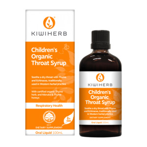 Kiwiherb: Kiwiherb Children's Organic Throat Syrup