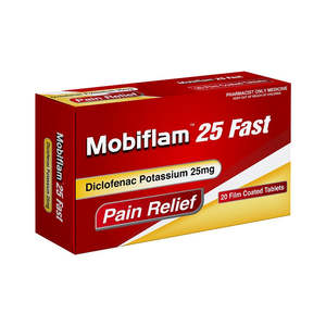 Pharmacist Only Medicines: Mobiflam 25 Fast Pain Relief