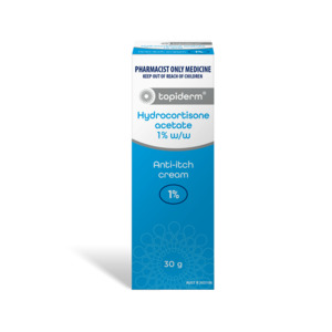 Pharmacist Only Medicines: Topiderm Hydrocortisone Cream 1% w/w
