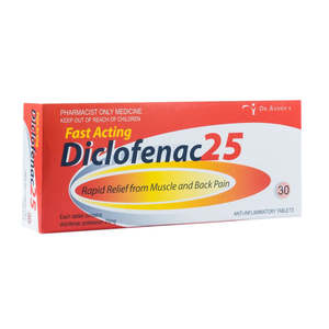 Pharmacist Only Medicines: Dr.Reddy's Diclofenac 25 Rapid Muscle & Back Pain Relief