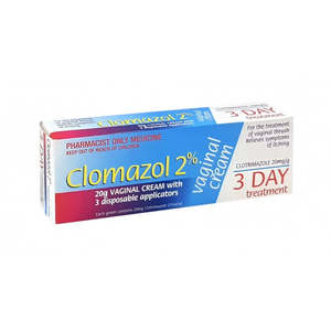 Pharmacist Only Medicines: Clomazol 2% Vaginal Cream 3 Day Treatment