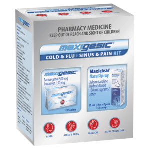 Maxigesic Cold & Flu/Sinus & Pain Kit