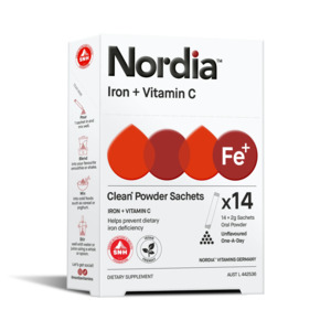 Nordia Iron + Vitamin C Clean Powder Sachets