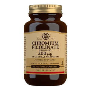 Chromium: Solgar Chromium Picolinate 200mcg
