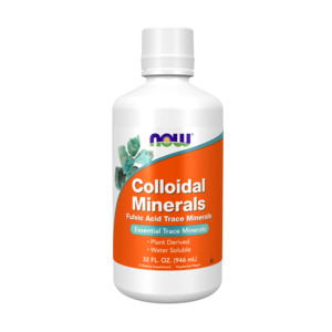 Multiminerals: NOW Foods Colloidal Minerals - Fulvic Acid Trace Minerals