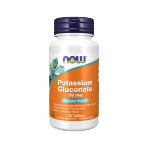 Potassium: NOW Foods Potassium Gluconate 99mg