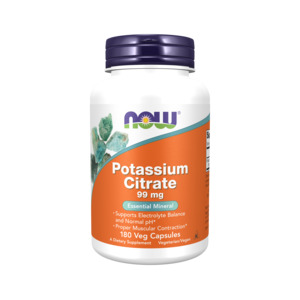 Potassium: NOW Foods Potassium Citrate 99mg