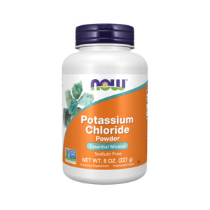 Potassium: NOW Foods Potassium Chloride Powder