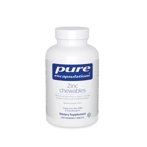 Zinc: Pure Encapsulations Zinc Chewables - Natural Orange Flavor