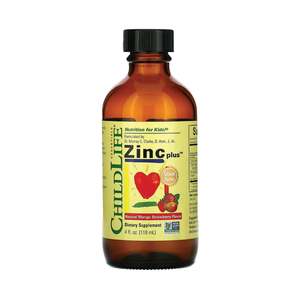 Zinc: ChildLife Zinc Plus - Natural Mango Strawberry Flavour