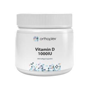 Vitamins: Orthoplex White Vitamin D 1000IU