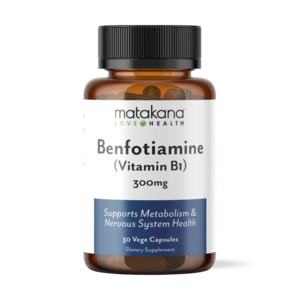 Vitamins: Matakana Health Benfotiamine (Vitamin B1) 300mg