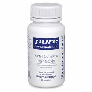 Biotin: Pure Encapsulations Biotin Complex Hair & Skin
