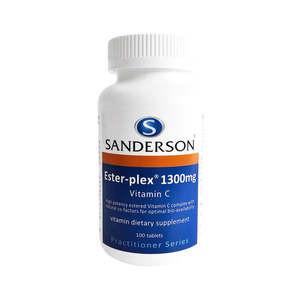 Ester C: Sanderson Ester-plex 1300mg Vitamin C