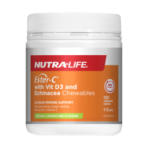 Ester C: Nutra-Life Ester-C 1000mg with Vit D3 and Echinacea