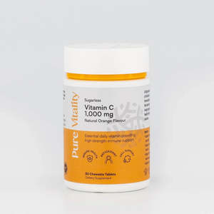 Vitamin C: Pure Vitality Sugarless Vitamin C 1,000 mg