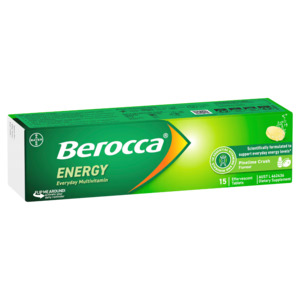 Berocca Energy Pinelime Crush Flavour Effervescent Tablets