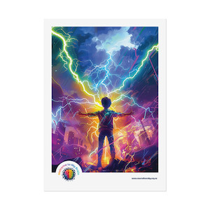 Products: Welcome to My Brain (Lightning Sparks) Poster NIE Project