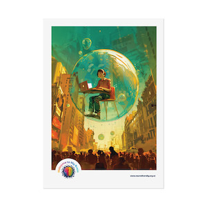 Welcome to My Brain (Bubble) Poster NIE Project