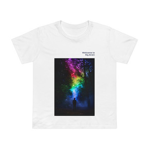 Welcome to My Brain (Night Sky) Women’s Maple Tee NIE Project