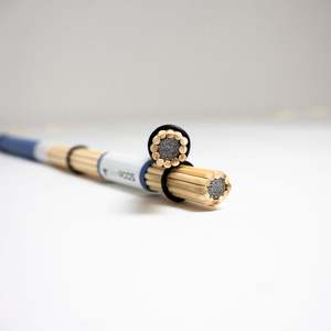 Sticks Brushes Rods: RAMRODS FOAMER / 10mm Foam Core / 12 x 3mm Bamboo Dowels