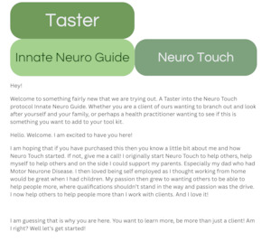 Course: Innate Neuro Guide - Taster Sets