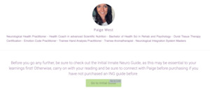 Course: Innate Neuro Guide Body System